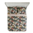 thumbnail image 3 of Mainstays Grey Floral Full/Queen Quilt, 3 of 5