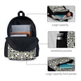 thumbnail image 4 of Zufioo Panda With Crown And Stars Pattern Adult Backpack,Wear-resistant and Breathable Multi-pocket Backpack, Suitable for Travel, Business and Outdoor Activities, 4 of 9