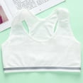 thumbnail image 2 of Training Bras for Girls 7-12 Years Teenage Girls Sports Cotton Teenage Girls Seamless Racerback Training Sports Bras Bralettes, 1/4 Pack, 2 of 7