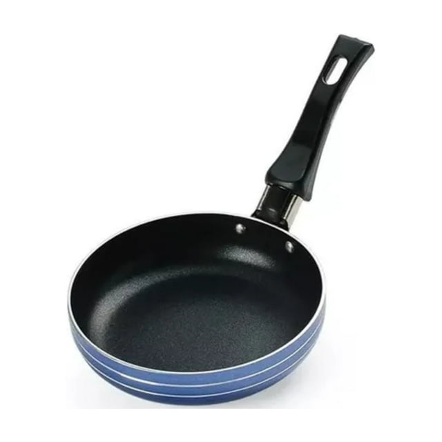 Sartén pequeña para huevos y tortillas, 12 cm, color azul