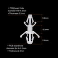 thumbnail image 2 of 120PCS PCB Board Isolation Column, Nylon Reverse Locking Circuit Board Clips Standoff Support Height 6.5mm /0.26", 2 of 7