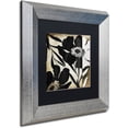 thumbnail image 2 of Trademark Fine Art "Floral Jungle Lines II" Canvas Art by Color Bakery Black Matte, Silver Frame, 2 of 4