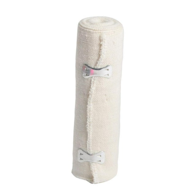 BELOVING Bandage Élastique en Coton 6 Pieds' Fermetures Auto-Adhésives Enveloppe de Compression 15 cm