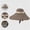 Khaki, variant on UTSJKR Women's Striped Foldable Sun Bucket Hat, UPF 50 UV Protection Breathable Wide Brim Cap for Summer Navy
