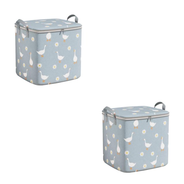 Redempat Maximize Closet Space Storage For Closet With Boxes And Organizers Foldable Large Storage Containers Blue 50*56*50 2Set