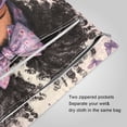 thumbnail image 3 of 2 Pack Wet Dry Bags,The Girl in Contemplation Waterproof Reusable Dual Zipper Bags for Swimwear, Gym Clothes, Toiletries, Baby Diapers, 3 of 8