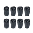 thumbnail image 1 of protectores de goma para bastones de trekking, repuesto para bastón de senderismo, accesorio de protección (negro), 1 of 8
