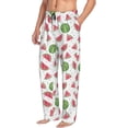 thumbnail image 6 of Hirioo Hand Drawn Watermelon for Women's PJ Pajama Pants Sleep Pants Women's Home Trousers with Pockets,S-3XL-X-Large, 6 of 6