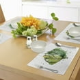 thumbnail image 4 of Ambesonne Artichoke Place Mats Set of 4, Abstract Cardunculus, Standard Size, Hunter Green Lime Green, 4 of 6