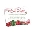 thumbnail image 5 of Inkdotpot 30Gender Neutral Watermelon Baby Shower Book Request Cards Bring A Book Instead Of A Card Baby Shower Invitations Inserts Games, 5 of 6