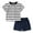 A02-Navy, variant on Sopiago Toddler Boys Outfits Baby Boy Summer Clothes Polo Shirt Little Boy Shorts Set Cotton Clothes for Boys Black,18-24 Months