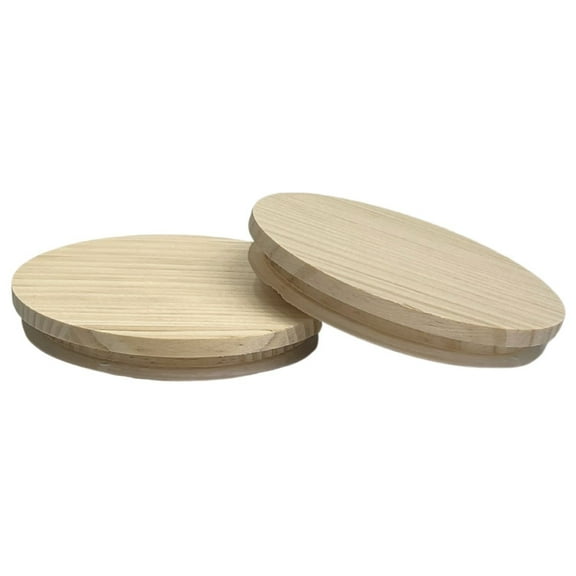 Natural Wood Candle Lid - Fits our 14 oz. Havana Candle Making Supplies (Box of 12) FREE SHIPPING