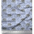thumbnail image 1 of Soimoi Green polyester Crepe Fabric Palm Tree & Sunset Beach Fabric Prints By Yard 52 Inch Wide, 1 of 3