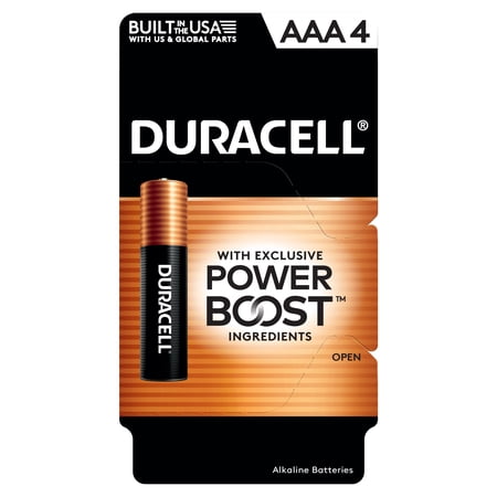 Duracell PowerBoost AAA Alkaline Batteries, 4 Pack