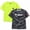 Grey AOP/Lime, variant on Bobcat Boys Athletic Shirts 2 Pack Mesh Short Sleeve Performance T-Shirts Sizes 8-18, size 8-10, Green AOP/Tan
