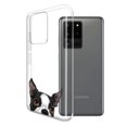 thumbnail image 2 of FINCIBO Soft TPU Clear Case Slim Protective Cover for Samsung Galaxy S20 Ultra 6.9" 2020, Boston Terrier Dog, 2 of 4
