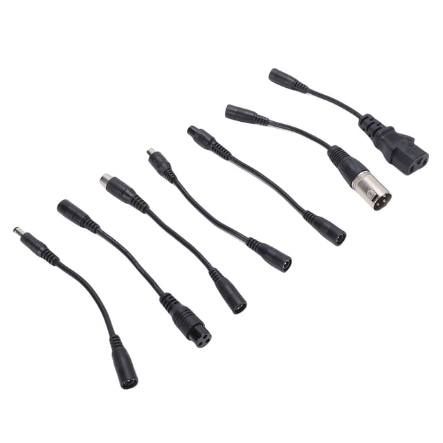 Conectores Cables De Conversión De Cargador De Scooter Eléctrico DC5.5x2.1mm A DC80x1.6mm Macho 3 Clavijas XLR Macho M12 3 Pines M16 3 Pines Hembra