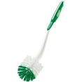 Libman Long Handle Bathroom Clean Scrubber Set with Caddy, Angled Toilet Bowl Brush