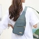 thumbnail image 2 of Bolso bandolera Lksixu para mujer y hombre, informal, de color liso, con puerto para auriculares, ligero, para el hombro y el pecho, con múltiples bolsillos, mochila bandolera antirrobo para, 2 of 8
