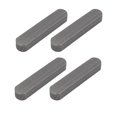 thumbnail image 1 of Unique Bargains 60mmx12mmx8mm Carbon Steel Key Stock Keystock Gray 4pcs, 1 of 2