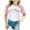 Rose, variante sur Hauts et T-Shirts pour Filles Imprimé Ville Raglan Manches Courtes T-Shirt pour Enfants 3427