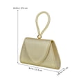 thumbnail image 2 of LEORX Evening Bag for Women Golden Polyester Rectangular Clutch 1 Set 27.50X21.50X4.70CM, 2 of 8
