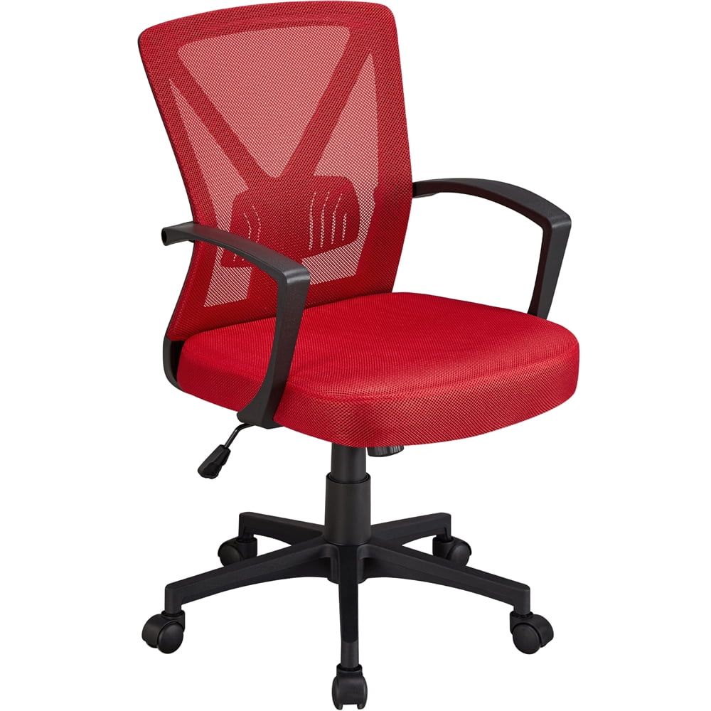 Yaheetech Adjustable Mesh Office Chair Mid Back Swivel Chair Executive