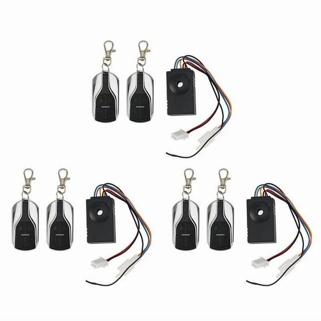 3X de Alarma Ebike 36V 48V 60V 72V Con Dos Interruptores para Bicicleta Eléctrica / Scooter Ebike