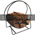 thumbnail image 2 of Panacea Products Open Hearth 20 Inch Tubular Black Metal Log Hoop Firewood Rack, 2 of 2