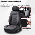 thumbnail image 5 of 2004-2020 for DODGE GRAND CARAVAN Single Car Seat Cover Synthetic Leather Stain Resistant Perfect Fit Soft Feel, 5 of 8