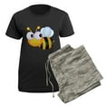 thumbnail image 5 of CafePress - Cute Cartoon Bumble Bee Women's Dark Pajamas - Women's Short Sleeve Print T-Shirt and Pants Dark Cotton Pajama Set, 5 of 7