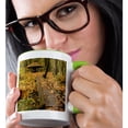 thumbnail image 2 of 3drose, Wa, Olympic Np, Elwha Campground, Autumn - Us48 Tdr0702 - Trish Drury, 11oz Two-tone Green Mug, 2 of 6