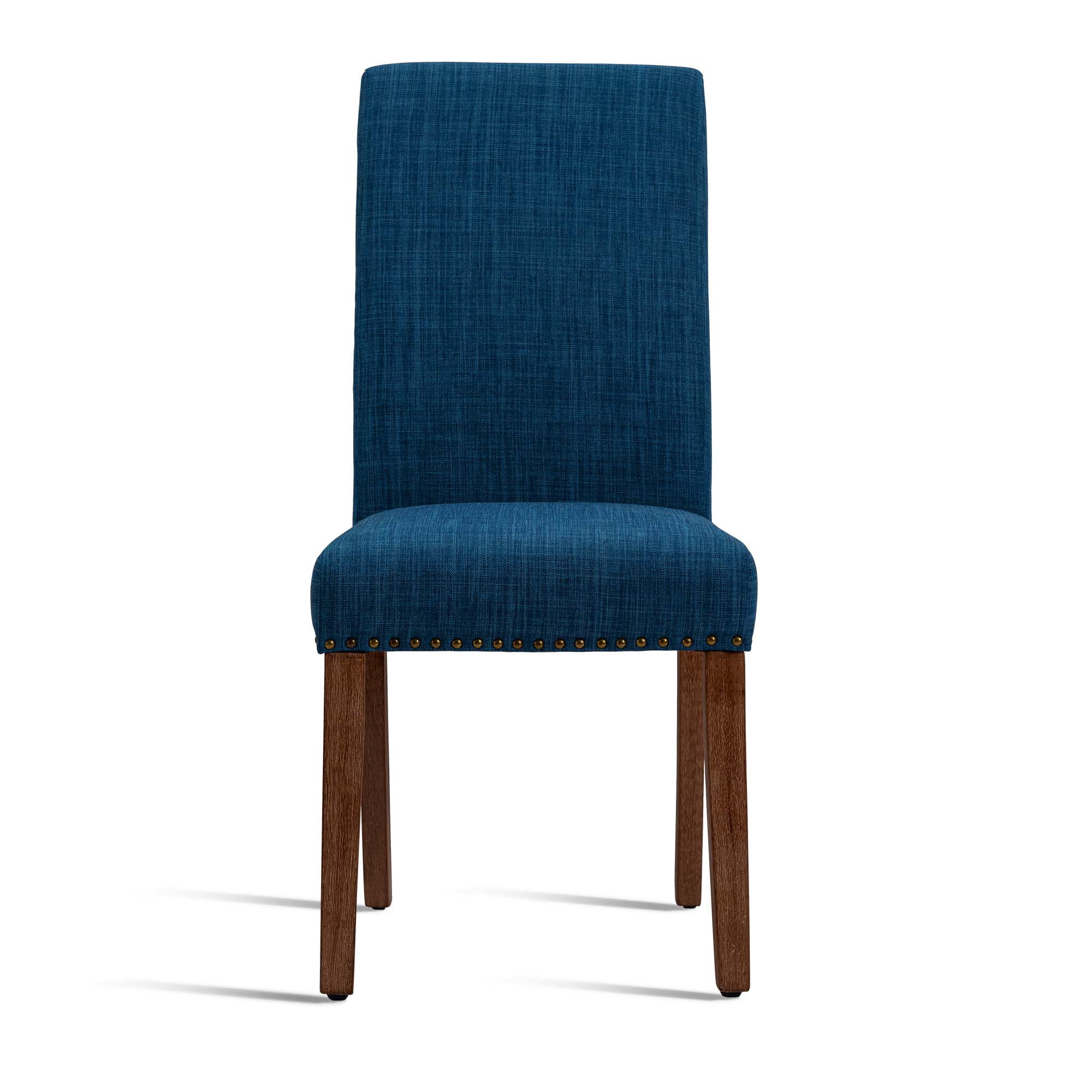 Dining Chairs Set of 2 Fabric Dining Chairs with Nailhead,Blue