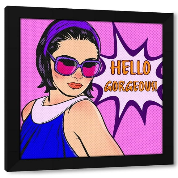 Marcus Prime 12x12 Black Modern Wood Framed Wall Art Titled - Hello Gorgeous