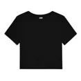thumbnail image 3 of Giffimy Women's Black Colorful Fish Pop Art Graphic Short Sleeve Crop T-Shirt Fun Top, 3 of 6