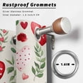 thumbnail image 2 of Outdoor Curtains for Patio Waterproof, Valentines Outdoor Privacy Panels Grommet, Pink Red Love Heart Green Botanical Spring Blackout Outside Curtains for Porch/Cabana 54"x84", 2 Panels, 2 of 8
