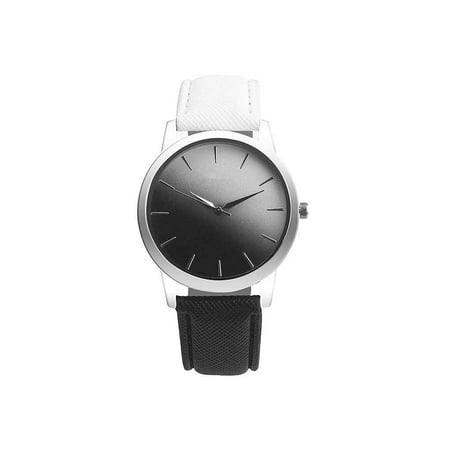 Rainbow Aura Quartz - Christmas Clearance Ladies Woman Girl Round Rainbow Color Leather Band Bracelet Quartz Wrist Watch Timer Clock Decoration
