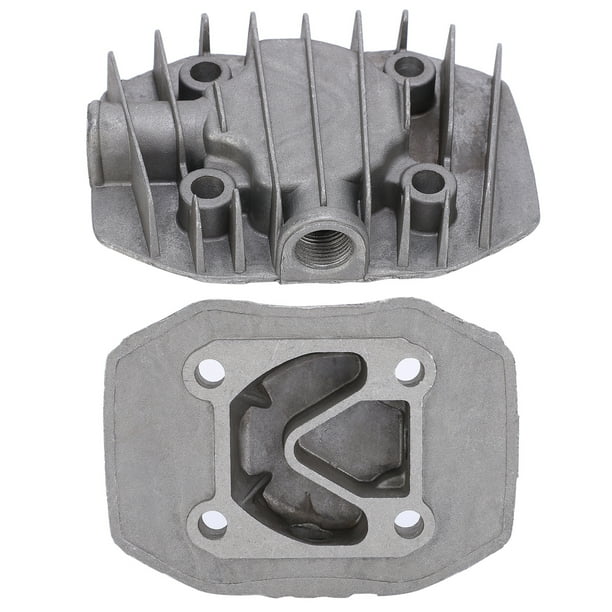 Culata de cilindro de enfriamiento del compresor de aire, 2 piezas Cilindro de compresor de aire Culata de aluminio Culata de compresor de aire Rendimiento probado VoborMX herramienta