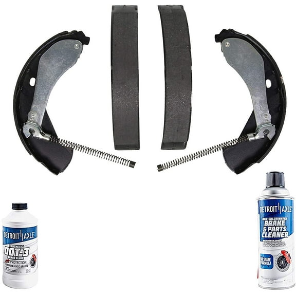 Detroit Axle - Rear Brake Shoes for Chevy Colorado GMC Canyon Isuzu i-280 i-290 i-350 i-370, Semi-Metallic Brake Shoes Replacement