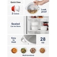 thumbnail image 3 of 28 oz Ceramic Soup Bowls with Handles & Silicone Lids, Microwave & Oven Safe, Leak-Proof Set of 4, 3 of 6