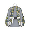 thumbnail image 3 of French Bulldog Sunflowers Floral Backpack for School,Cute School Bag,Schoolbag with Adjustable Shoulder Straps & Padded Back,13.4"x11"x4.7", 3 of 6