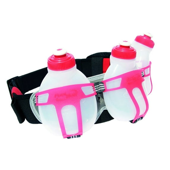 FuelBelt Ironman Collection R3O 3 Bottle Belt, Red/Black, One Size -