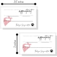 thumbnail image 2 of Boutique Marketing LLC Pet Grooming Appointment Reminder Cards  Physical Printed 2x3.5 inches Business Card Size Grooming Report Card & Grooming Loyalty  Red Bandana Design, 2 of 9