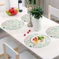 thumbnail image 5 of GZHJMY Christmas Plants Placemats 6Pcs,Holidays PVC Weave Place Mats Table Mats Non-Slip Easy to Clean for Home Kitchen BBQ Party Table Decor,15.4", 5 of 6
