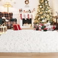 thumbnail image 5 of Homore Cute Fluffy Velvet Carpet Soft Washable Area Rugs for Bedroom/ Living Room Decoration,9'x12',Cream, 5 of 8