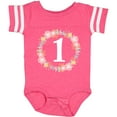 thumbnail image 3 of Inktastic 1st Birthday Rose Flower Wreath Girls Girls Baby Bodysuit, 3 of 5