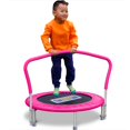 thumbnail image 2 of Sportspower My 1st Trampoline 36" Indoor/Outdoor Mini Rebounder Trampoline with No-Gap Padded Cover, for Toddlers & Kids, Max Weight Capacity 220 LBS - HOT PINK, 2 of 5