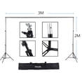thumbnail image 3 of Amdohai Kiboule Studio Photography Backdrop Kit with 2 * 3m/6.6 * 10ft Metal Stand, 3 of 9