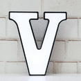 thumbnail image 1 of YSITIAN LED Marquee Letter Lights-DIY Marquee Lights Up Letter Signs 26 Alphabet Signs For Wedding, Birthday, Party， Bar Decoration （Letter V） YT-14680, 1 of 6