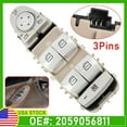 thumbnail image 2 of Fits 15-20 Mercedes-Benz C-Class Power Window Switch Driver's Side 2059056811, 2 of 9